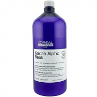 Loreal Keratin Alpha Sleek Разглаживающий шампунь для непослушных волос 1500 мл Loreal Keratin Alpha Sleek Разглаживающий шампунь для непослушных волос 1500 мл